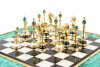 Шахматы "Царские" с малахитом фото 2 — hichess.ru - шахматы, нарды, настольные игры