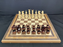 Шахматы резные Точенка орех — hichess.ru - шахматы, нарды, настольные игры
