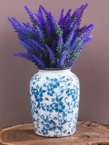 Ваза для цветов и сухоцветов интерьерная Гжель — hichess.ru - шахматы, нарды, настольные игры