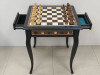 Шахматный стол подарочный из мореного дуба с фигурами из самшита и палисандра фото 1 — hichess.ru - шахматы, нарды, настольные игры