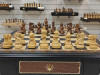 Шахматный стол подарочный из мореного дуба с фигурами из самшита и палисандра фото 3 — hichess.ru - шахматы, нарды, настольные игры
