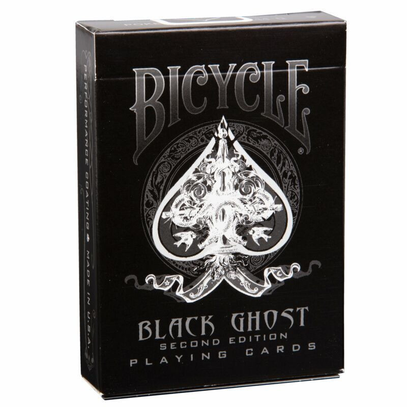 Игральные карты Black Ghost пластиковые фото 1 — hichess.ru - шахматы, нарды, настольные игры