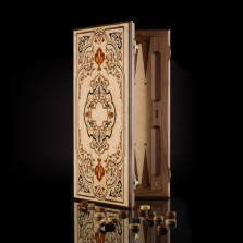 Нарды &quot;Ветер пустыни&quot; корпус орех, мастерская Кадун — hichess.ru - шахматы, нарды, настольные игры