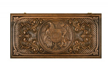 Нарды резные &quot;Герб Армении 2&quot;, Mkhitaryan — hichess.ru - шахматы, нарды, настольные игры