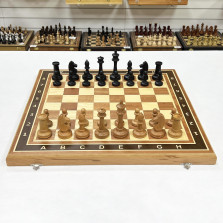 Шахматы Турнир красное дерево с утяжелением — hichess.ru - шахматы, нарды, настольные игры