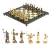Шахматы каменные Греческие Воины 36 см мрамор змеевик фото 1 — hichess.ru - шахматы, нарды, настольные игры
