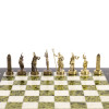 Шахматы каменные Греческие Воины 36 см мрамор змеевик фото 3 — hichess.ru - шахматы, нарды, настольные игры