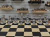 Шахматный стол подарочный из мореного дуба с фигурами Итальянский Дизайн фото 6 — hichess.ru - шахматы, нарды, настольные игры