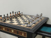 Шахматный стол подарочный из мореного дуба с фигурами Итальянский Дизайн фото 8 — hichess.ru - шахматы, нарды, настольные игры