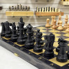 Шахматы деревянные черное золото с фигурами Индийский стаунтон фото 5 — hichess.ru - шахматы, нарды, настольные игры