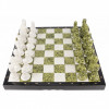 Шахматы из змеевика и мрамора доска 49х49 см фото 1 — hichess.ru - шахматы, нарды, настольные игры