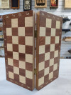 Шахматаня доска Интарсия темная 41.5 см фото 2 — hichess.ru - шахматы, нарды, настольные игры