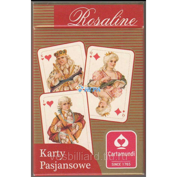 Пасьянсные карты "Розалин - Пасьянс" синие( 54 листа) фото 1 — hichess.ru - шахматы, нарды, настольные игры