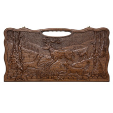 Нарды резные Собачья охота 60, Haleyan — hichess.ru - шахматы, нарды, настольные игры