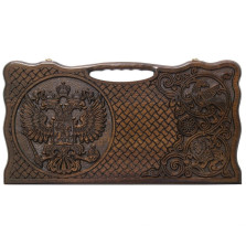 Нарды резные Герб РФ, Haleyan — hichess.ru - шахматы, нарды, настольные игры