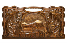 Нарды резные Арарат и Хорвирап 3&quot; с ручкой 60, Haleyan&quot; — hichess.ru - шахматы, нарды, настольные игры