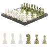 Шахматы из камня мрамор змеевик 38х38 см фото 1 — hichess.ru - шахматы, нарды, настольные игры