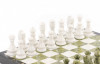 Шахматы из камня мрамор змеевик 38х38 см фото 2 — hichess.ru - шахматы, нарды, настольные игры