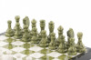 Шахматы из камня мрамор змеевик 38х38 см фото 3 — hichess.ru - шахматы, нарды, настольные игры