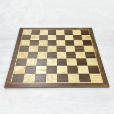 Шахматная доска нескладная орех-ясень 45 см — hichess.ru - шахматы, нарды, настольные игры