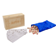 Русское Лото Гравировка в деревянной шкатулке — hichess.ru - шахматы, нарды, настольные игры