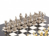 Шахматы "Лучники" мрамор змеевик 28х28 см №1 фото 3 — hichess.ru - шахматы, нарды, настольные игры