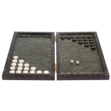 Нарды подарочные из камня змеевика — hichess.ru - шахматы, нарды, настольные игры