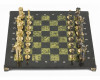 Шахматы подарочные "Камелот" из бронзы и змеевика 40х40 см фото 2 — hichess.ru - шахматы, нарды, настольные игры