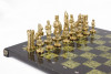 Шахматы подарочные "Камелот" из бронзы и змеевика 40х40 см фото 4 — hichess.ru - шахматы, нарды, настольные игры