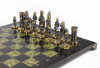 Шахматы подарочные "Камелот" из бронзы и змеевика 40х40 см фото 5 — hichess.ru - шахматы, нарды, настольные игры