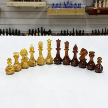 Шахматные фигуры из янтаря &mdash; hichess.ru - шахматы, нарды, настольные игры